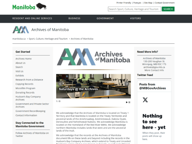 Archives of Manitoba