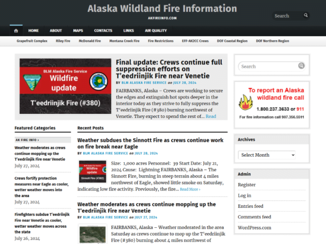 Alaska Wildland Fire Information