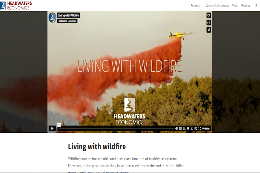 Headwaters Economics Wildfire