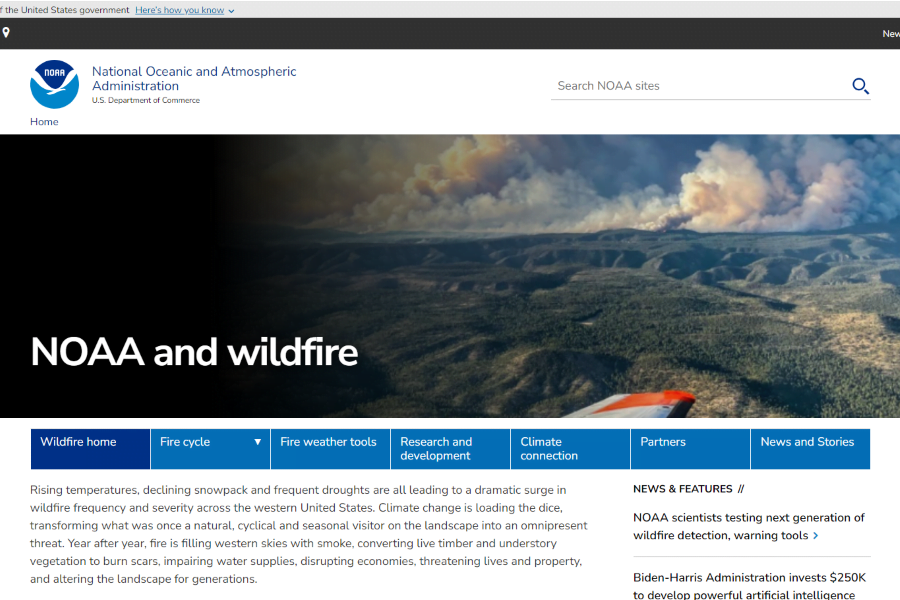 NOAA and Wildfire