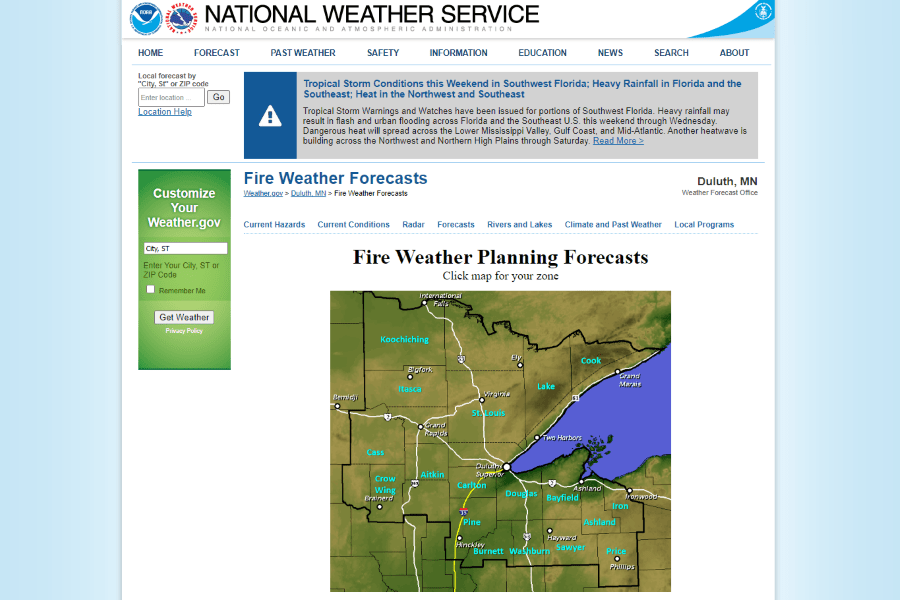 Wildfire Safety Minnesota